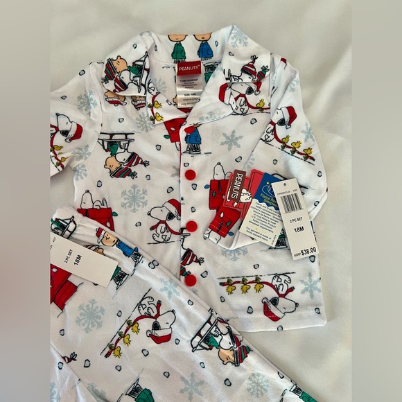 FINAL SALE! NWT Peanuts 2-Piece Baby/Toddler Sleep Set, Size 18M! - Picture 2 of 6